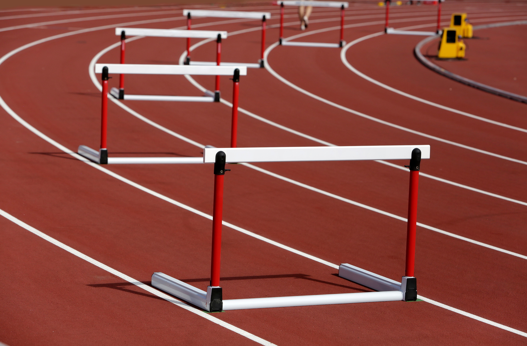 Hurdles on a Track