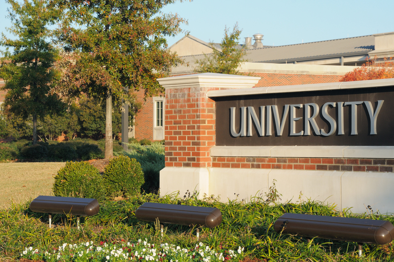 University sign